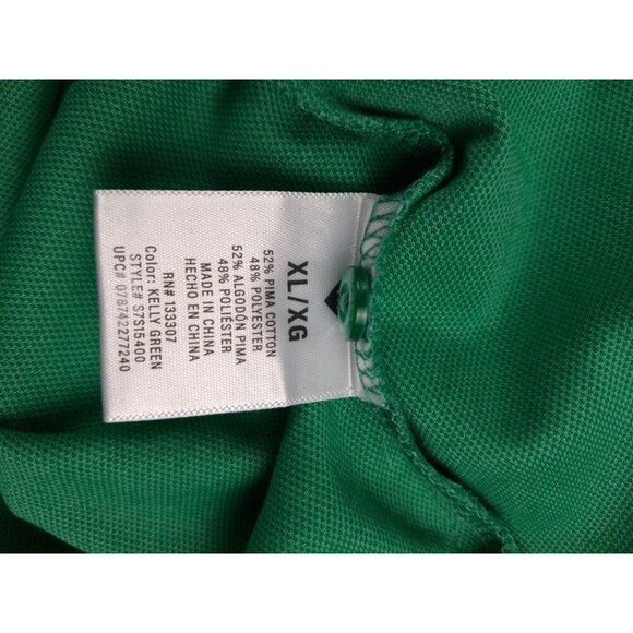 Fun Green Polo Short Sleeve Shirt Makers Mark XL - Picture 8 of 11